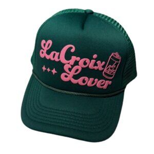 LaCroix Lover Green and Pink Trucker Hat - NWOT